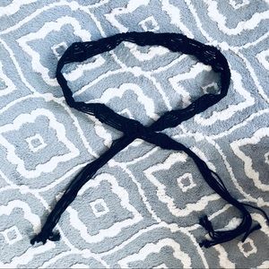 Black Croquet Fringe Belt